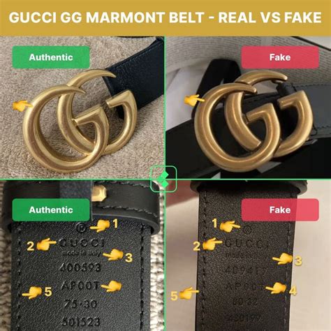 how to spot fake gucci belt buckle|gucci marmont belt identification.